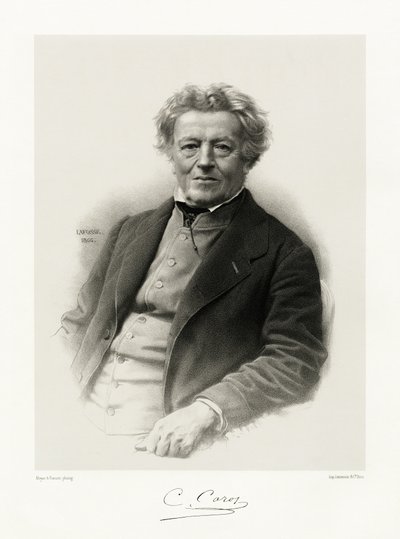 Jean Baptiste Camille Corot by Jean Baptiste Adolphe Lafosse